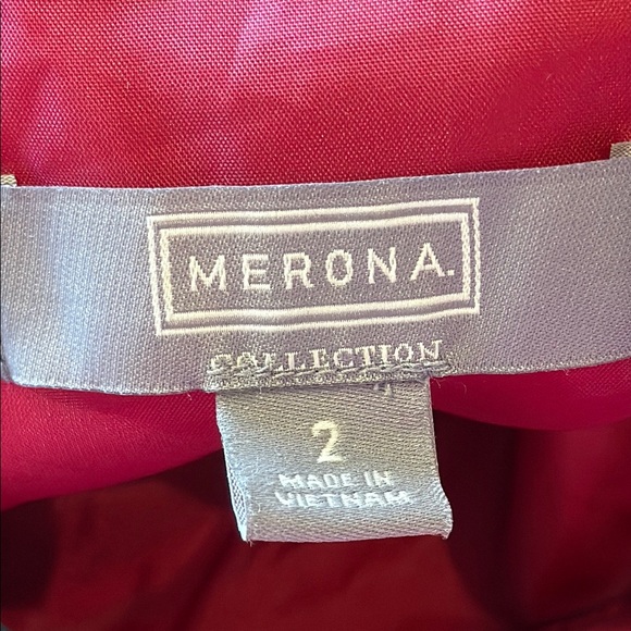 MERONA Abstract Retro Mod Sheath Dress Size 2 - Picture 8 of 9